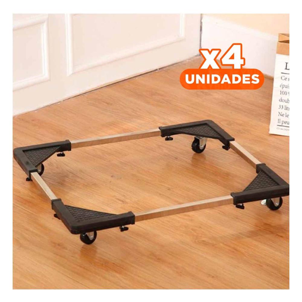 Pack4 Soporte de Acero Negro para Estructura de Cocina Y+Papel Regalo