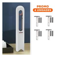 Pack4 Accesorio Portatil con 3 Cabezales de Algodon Diseno Compacto Blanco Y+Regalo Sticker