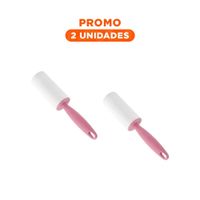 Pack2 Raspapelusa Portatil y Ligero Para Ropa y Tapiceria Rosado