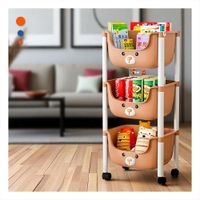 Modulo Kawaii 3 Niveles Estilo Tierno y Funcional Marron Osito Y+Papel Regalo