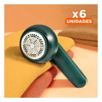Pack6 Equipo Quitapelusas Electrico Portatil para Ropa Verde Hogar Plus Y+Regalo Sticker