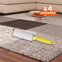 Pack4 Sistema Quita Pelusa en Rodillo Adhesivo para Telas Amarillo Max Y+Papel Regalo