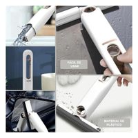 Mini Mopa Portatil con 3 Cabezales de Algodon Uso Practico Diario Blanco