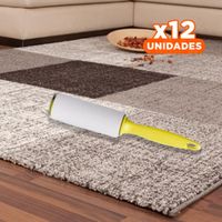 Pack12 Rodillo de Limpieza Adhesivo para Quita Pelusa en Telas Amarillo Plus