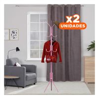 Pack2 Organizador Alto Rosado 175x45 cm con Estructura Duradera Y Regalo Sticker