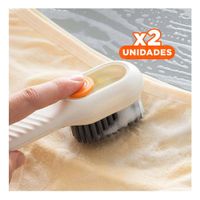 Pack2 Utensilio de Limpieza con Dispensador Multifuncional Compacto Blanco Y+Regalo Sticker