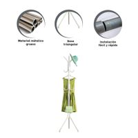 Perchero Multiuso 175x45cm para Mantener Orden en Espacios Blanco Funcional Y+Ligas Regalo