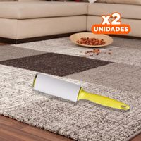 Pack2 Herramienta Quita Pelusa en Rodillo Portatil para Hogar Amarillo Plus Y+Papel Regalo