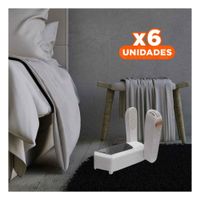 Pack6 Sistema De Zapatos Electrico Diseno Compacto Funcional Blanco Y+Regalo Sticker