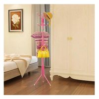 Colgador Alto Rosado con Soporte Firme 175x45 cm para Orden Y Papel Regalo