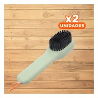 Pack2 Utensilio de Limpieza con Dispensador Multifuncional Resistente Verde Y+Papel Regalo