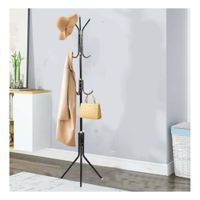 Soporte Multiuso 175x45cm para Ropa y Accesorios en Hogar Negro Y+Regalo Sticker