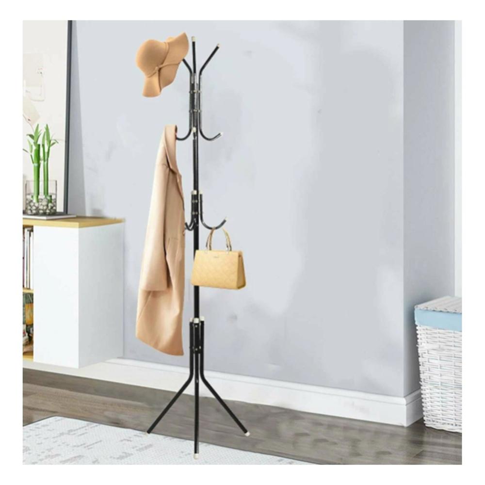 Soporte Multiuso 175x45cm para Ropa y Accesorios en Hogar Negro Y+Regalo Sticker