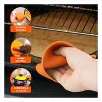 Accesorios Comodos de Silicona Naranja para Uso en Casa 7,3x9,5cm Y+Post It