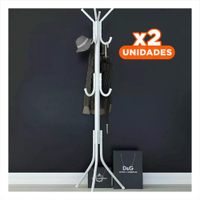 Pack2 Estructura Multiuso 175x45cm para Ropa y Accesorios en Hogar Blanco Y+Regalo Sticker