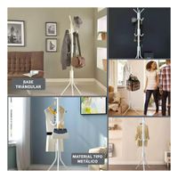 Perchero Multiuso 175x45cm para Organizar Ropa en Hogar Blanco Resistente