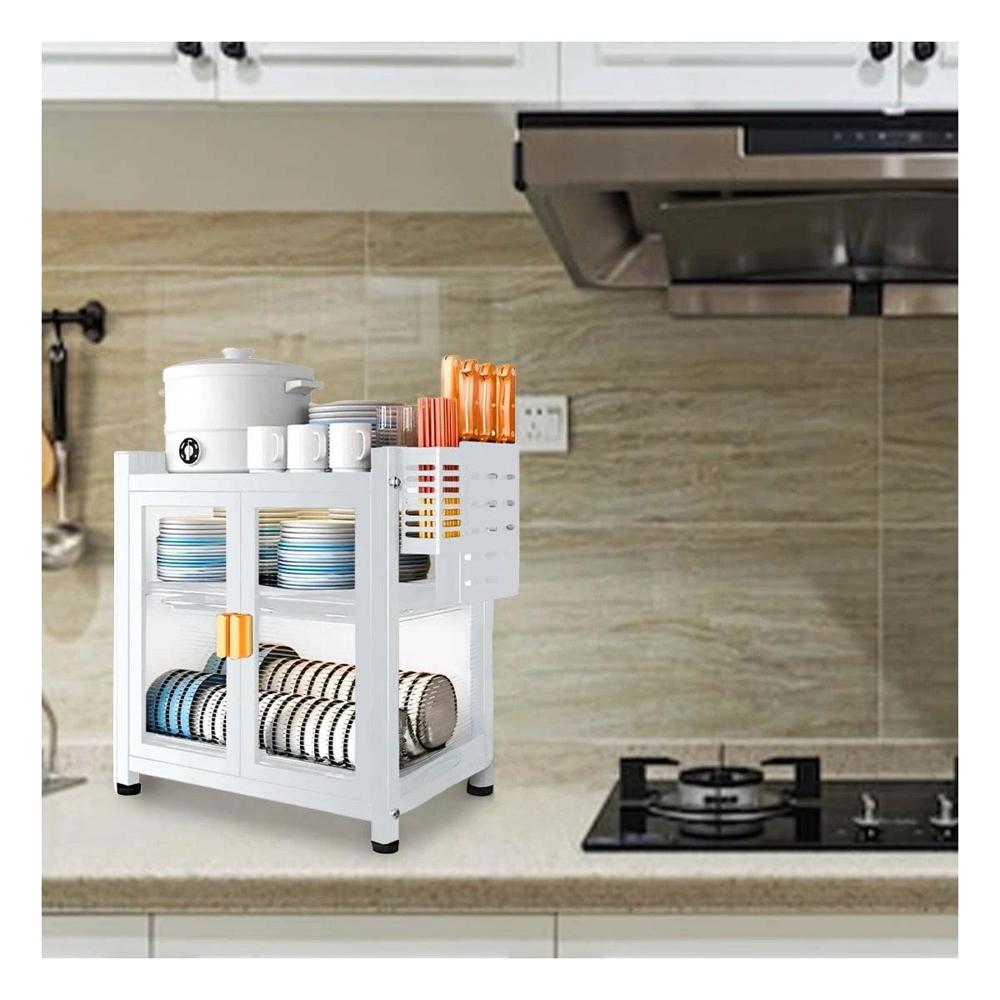 Organizador de Cocina Blanco con Puertas y Area para Utensilios Y+Post It