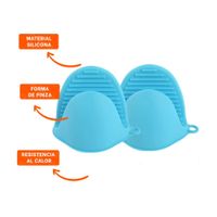 Accesorios de Silicona Celeste para Cocina y Hogar 7,3x9,5cm Y+Ligas Regalo