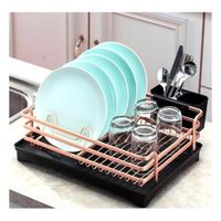Organizador Oro Rosa de Cocina con Sistema de Drenaje Y+Papel Regalo