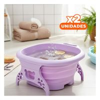 Pack2 Depresor Portatil con Masajeador de Pies Morado para Relajacion en Casa Y Regalo Sticker