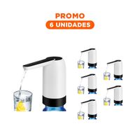 Pack6 Sistema Electrico de Agua Recargable Blanco Para Cocina y Hogar