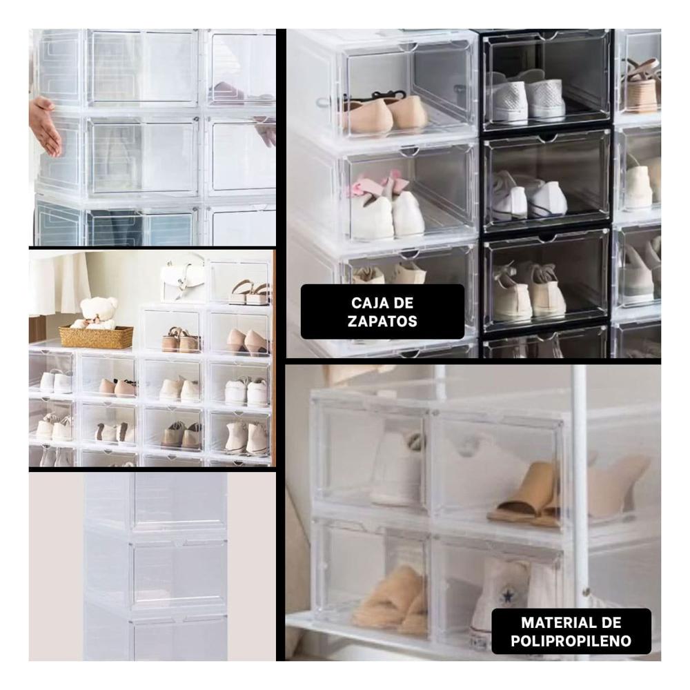 Modulo Apilable Imantado para Zapatos con Cierre Practico y Vista Clara