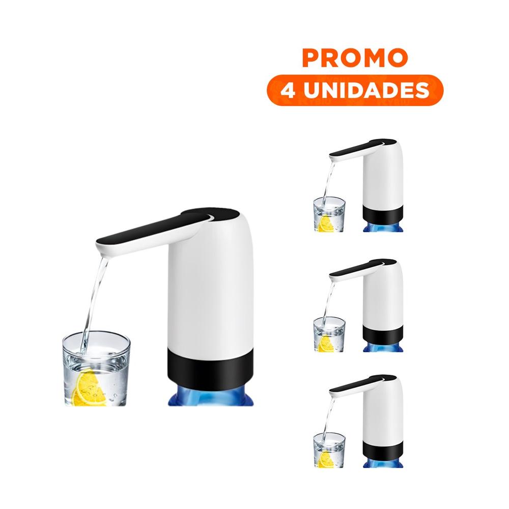 Pack4 Sistema Portatil de Agua Electrico Recargable Blanco Para Uso Diario Y+Regalo Sticker