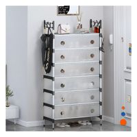 Organizador de Calzado 6 Niveles Todo Cerrado Blanco Transparente Diario Y+Papel Regalo