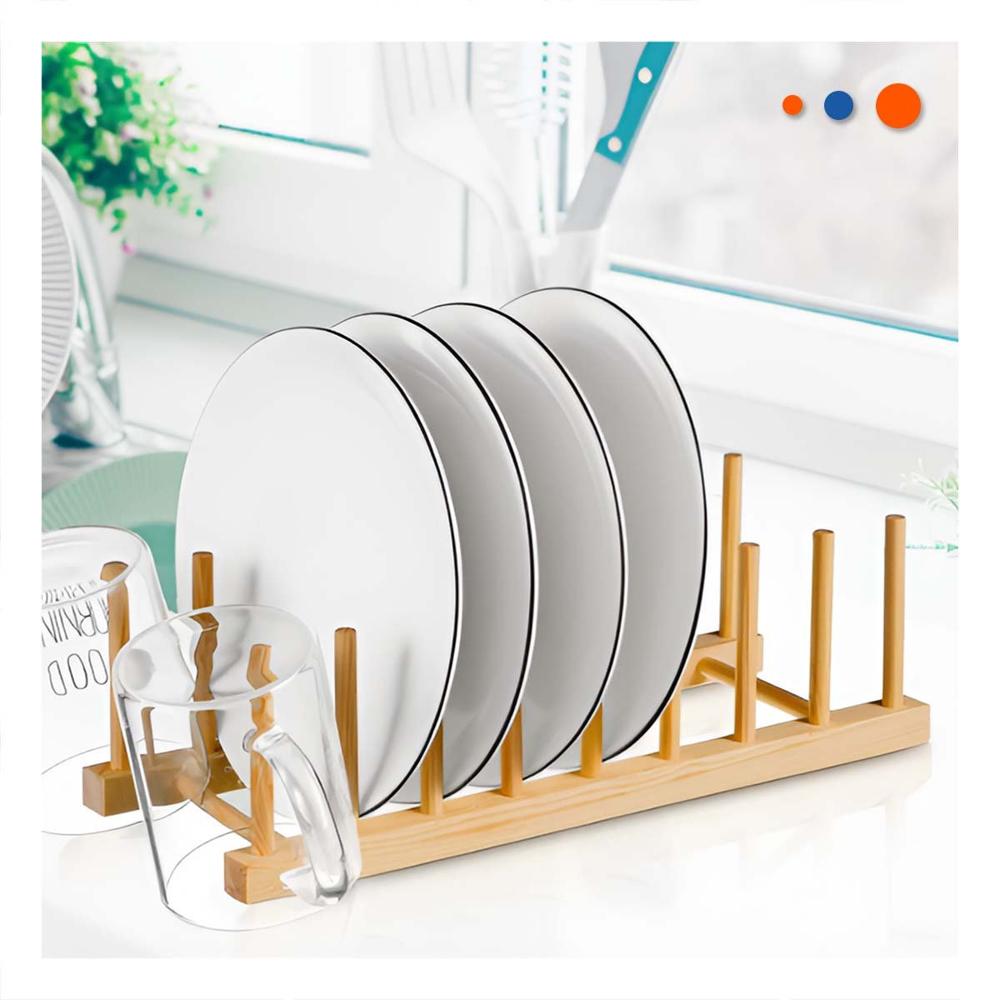 Contenedor de Bambu con Ocho Divisiones Separadoras para Orden Color Madera Y+Papel Regalo