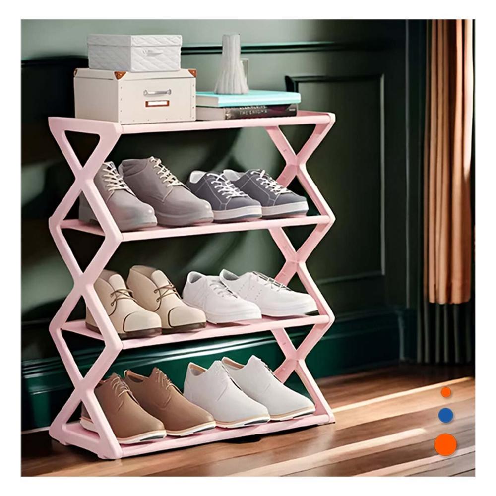 Unidad Funcional Cuatro Niveles Rosada Para Zapatos Y+Regalo Sticker