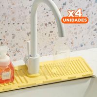 Pack4 Producto de Drenaje para Lavadero de Silicona con Rayas de Uso Domestico Y+Papel Regalo