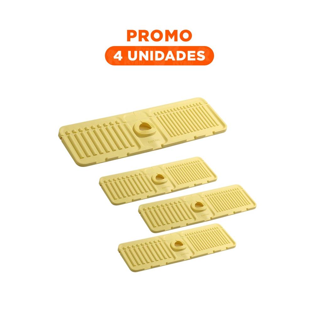 Pack4 Sistema de Drenaje para Lavadero de Silicona con Rayas para el Hogar Y+Regalo Sticker