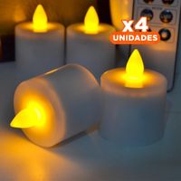 Pack4 Velones Decorativos LED para Crear Iluminacion Suave