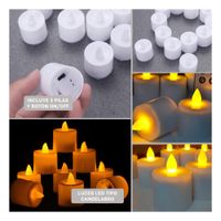 Velones LED para Decoracion de Sala con Luz Calida y Ambiente Relajante