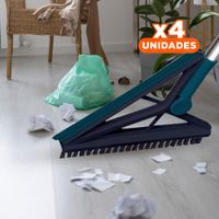 Pack4 Barredora Rapida y Silicona 2 en 1 para Limpieza en Casa Diario Verde