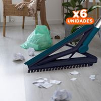 Pack6 Cepillo Ligero y Silicona 2 en 1 para Cocina, Sala y Dormitorio Verde Y+Regalo Sticker