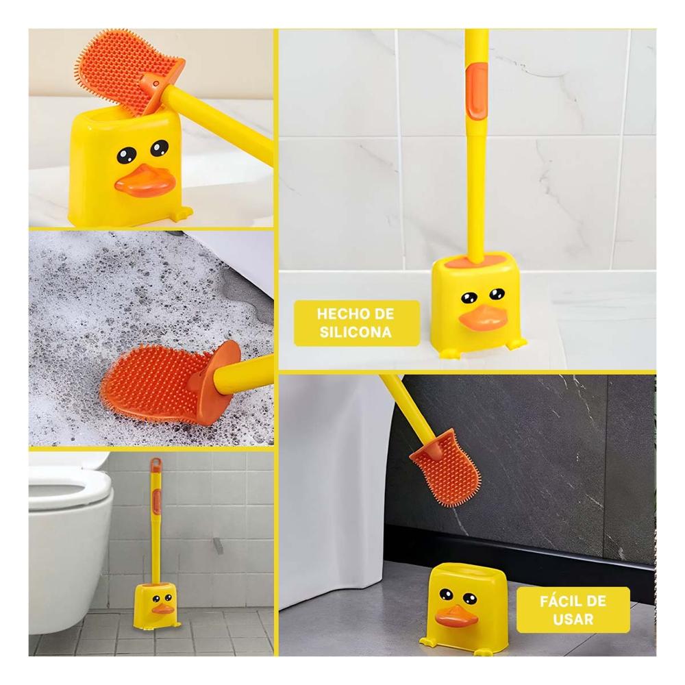 Herramienta Sanitaria de Silicona Tipo Pato para Limpieza Eficiente del Inodoro
