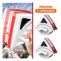 Pack2 Rasqueta Limpia Vidrios Magnetico Rojo Triangular Segura y Practica