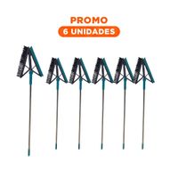 Pack6 Barredora Practica y Silicona 2 en 1 para Mantener Casa Ordenada Verde