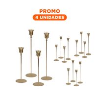 Pack4 Objeto de Metal para Velas que Aporta Detalle Visual a la Decoracion Y+Regalo Sticker