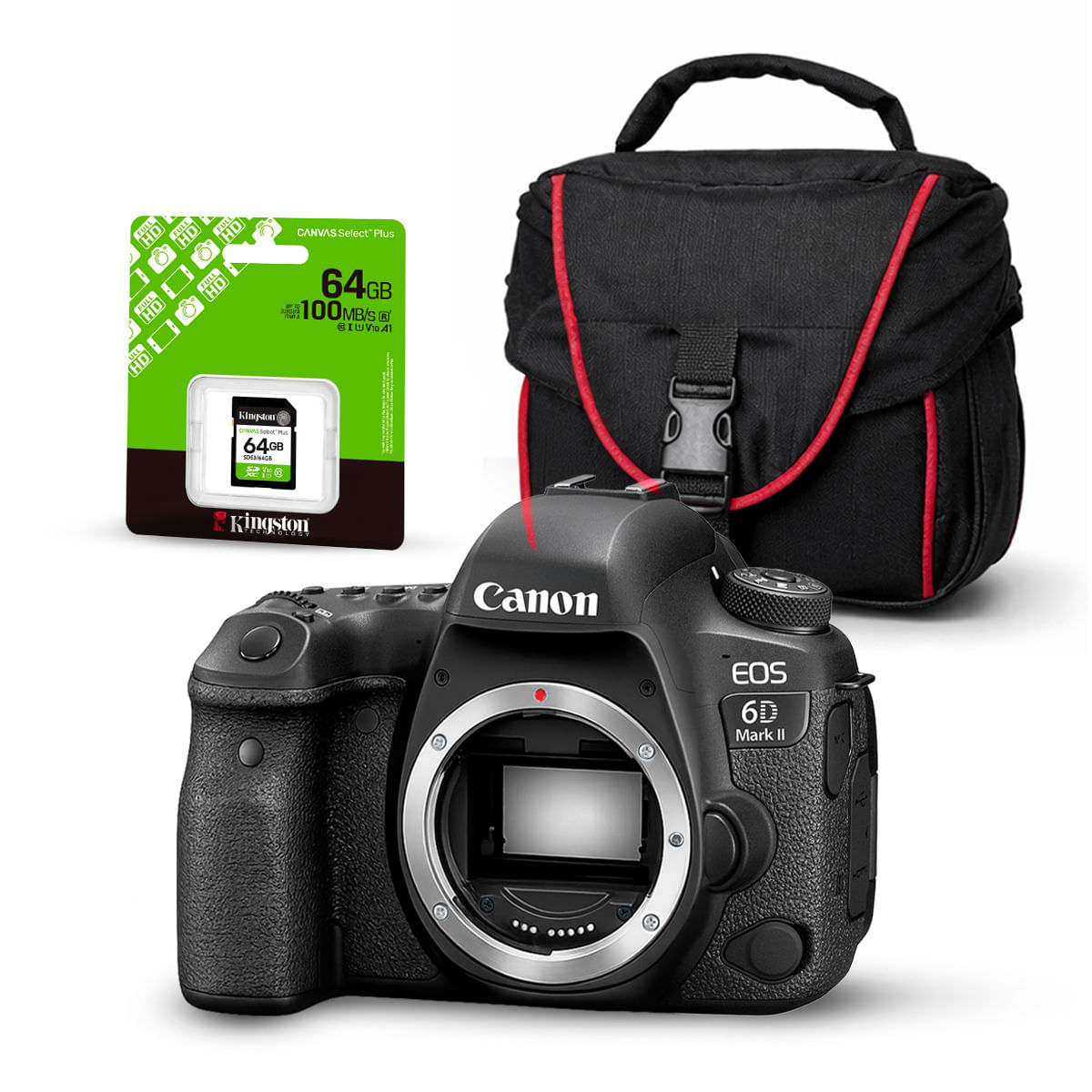 Cámara Canon EOS 6D Mark II Solo cuerpo y Kit Básico de Accesorios