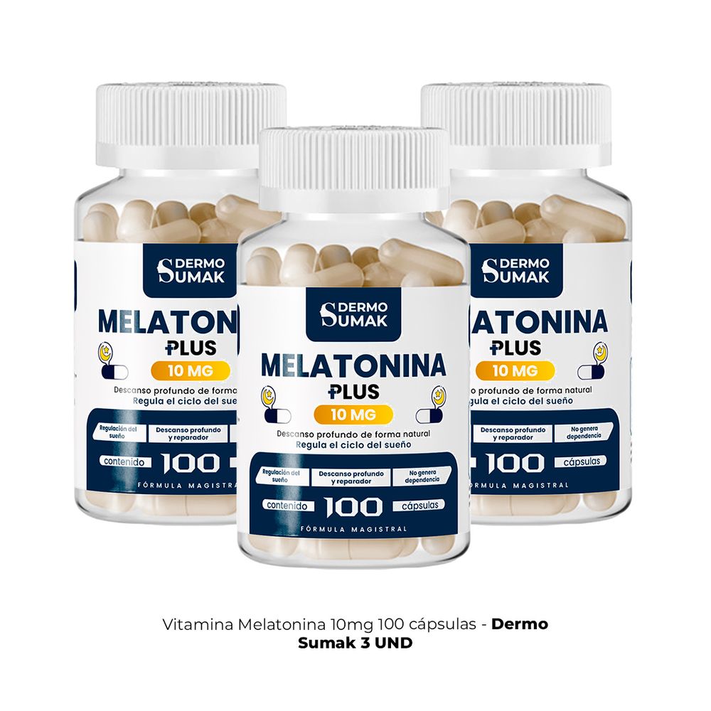 Melatonina 10mg 100 Cap Dermo Sumak 3 und Melatonina Plus 10mg 100 Cap Dermo Sumak 3 und Melatonina 10mg 100 Cap Dermo Sumak 3 und Melatonina Plus 10mg 100 Cap Dermo Sumak 3 und