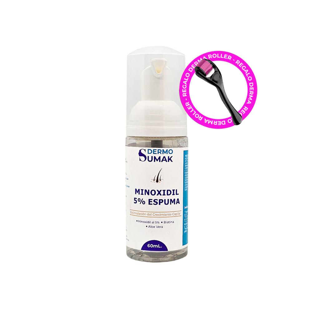 Minoxidil 5% En Espuma 60Ml - Dermo Sumak + Regalo Dermo Roller