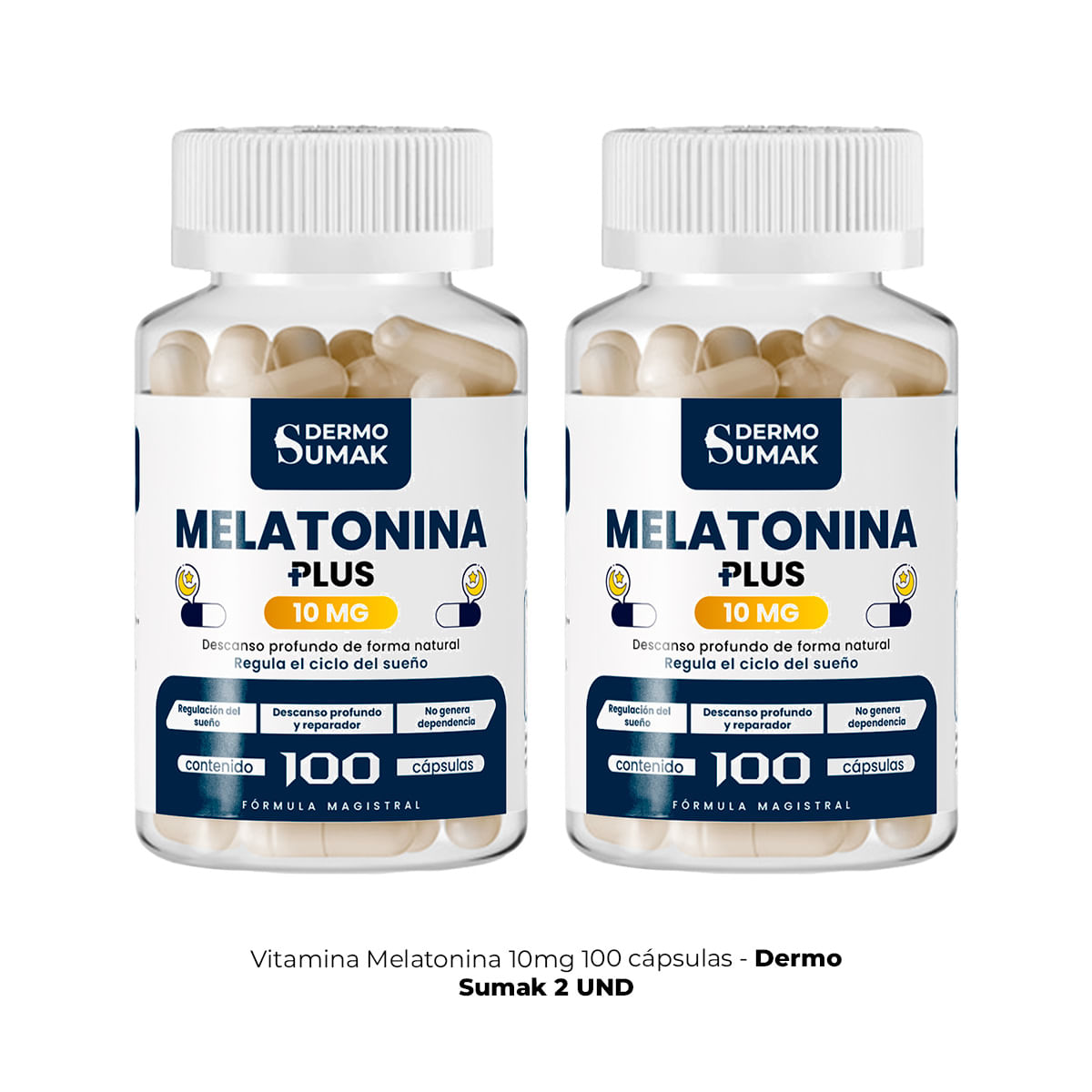 Melatonina Plus 10mg 100 Cap Dermo Sumak 2 und