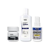Finasteride 1mg X 60 Cáp + Shampoo Sin Sal Anticaida 250ml + Locion Minoxin