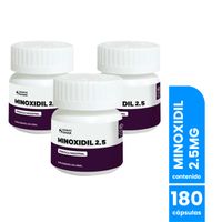 Minoxidil 2,5mg 60 capsulas - Dermo Sumak 3 Und