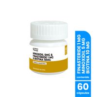 Finasteride 1mg & Minoxidil 5mg & Biotina 10mg 60 cap Dermo