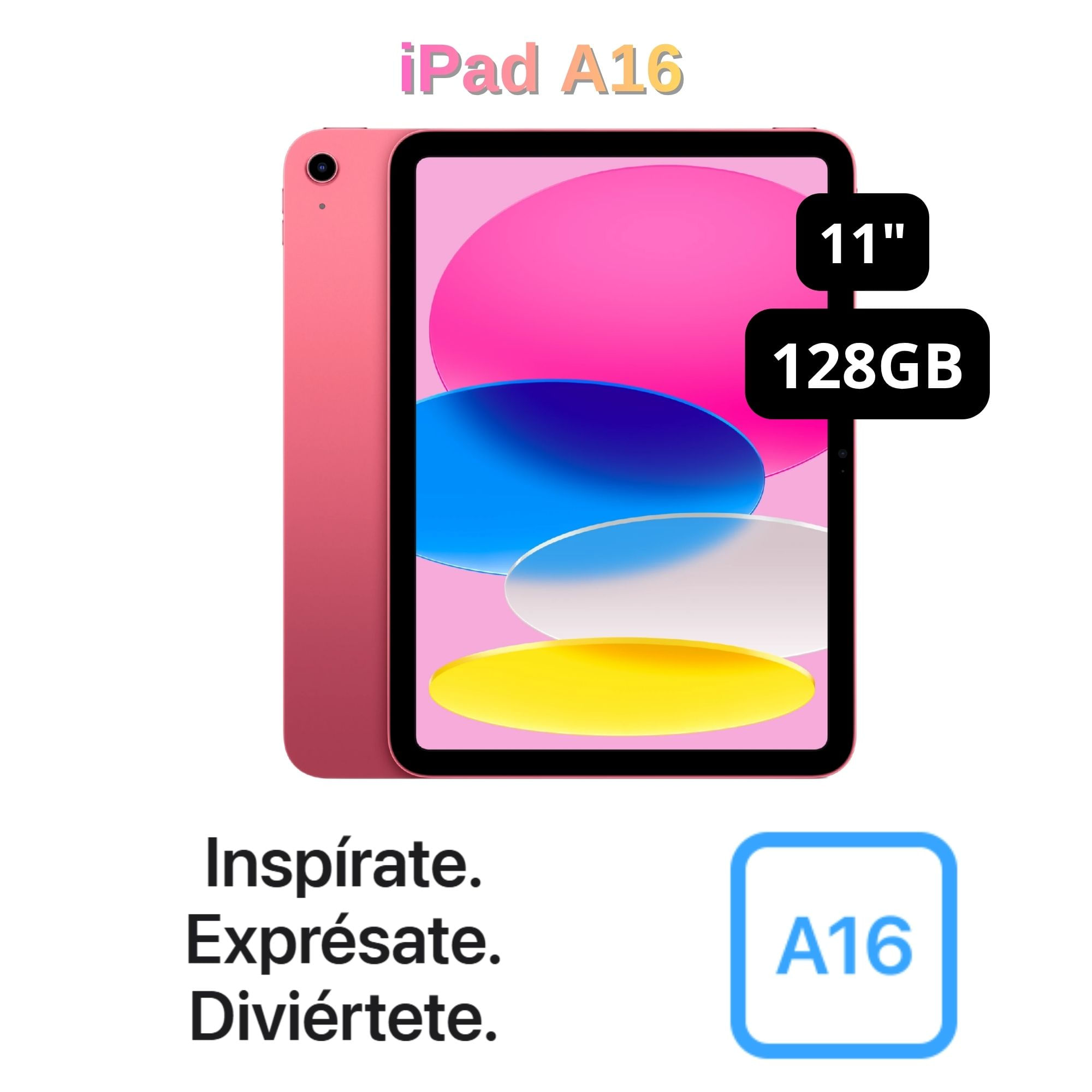iPad Apple 11'' Chip A16 Wi-Fi 128GB - Pink