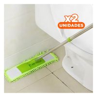 Pack2 Fibra Rectangular de Microfibra Verde Practico Limpieza General Y+Regalo Sticker