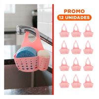 Pack12 Estante Colgante Rosado Funcional y Facil de Colgar 19x15cm Y+Regalo Sticker